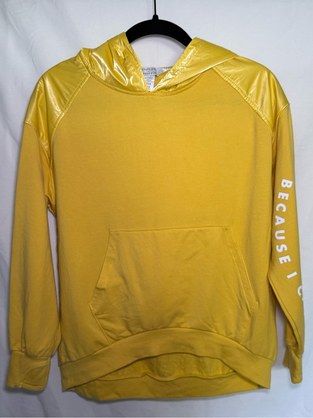 Athleta Girl x Simone Biles SB Oversized Warm Up Hoodie Yellow Large/12